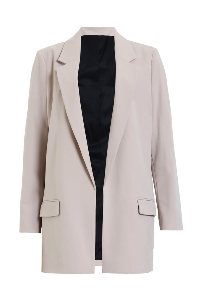 AllSaints Aleida Tri Blazer Greige Brown Größe: 12 | Blazer Outlet | Damen | Braun
