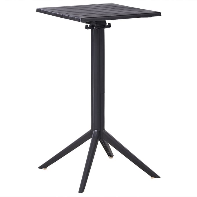 LEMNOS - Tuintafel - Zwart - Synthetisch materiaal