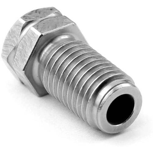Micro-Swiss MicroSwiss mondstuk Brass Plated 0,4 mm Geschikt voor: Ultimaker 3 Nozzle M2598-04