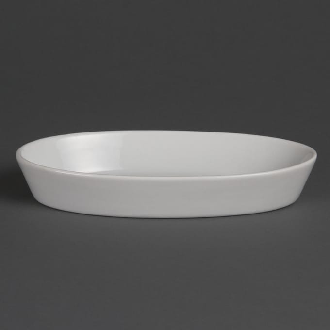 Olympia Whiteware Ovale Ovenschalen 19,5x11cm (6 Stuks)