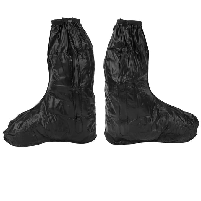 Couvre-chaussures de pluie imperméables Antidérapant Protège-chaussures de neige Sur-bottes Noir XL black