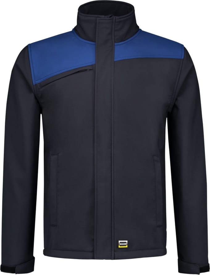 Tricorp 402021 Softshell Bicolor Naden - Marineblauw/Koningsblauw - 5XL