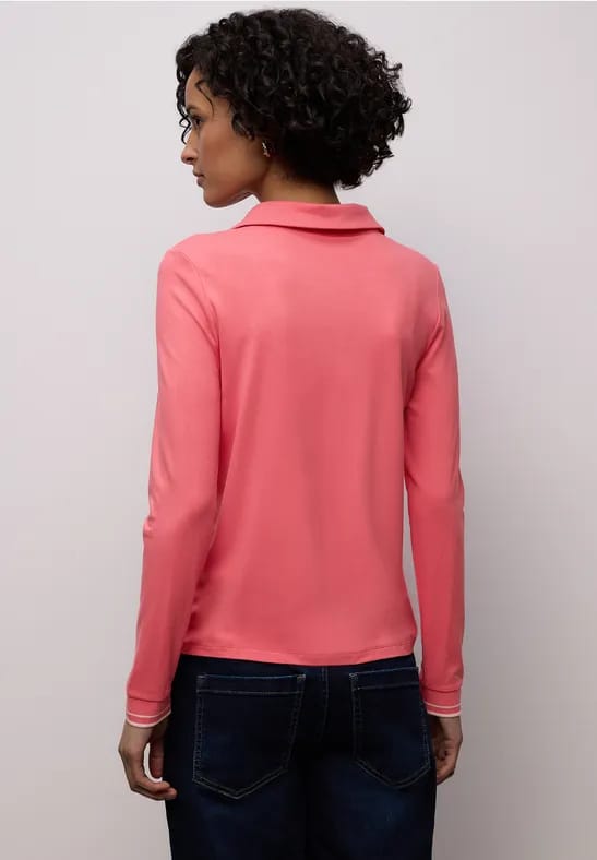 Shirt met een blouse-look