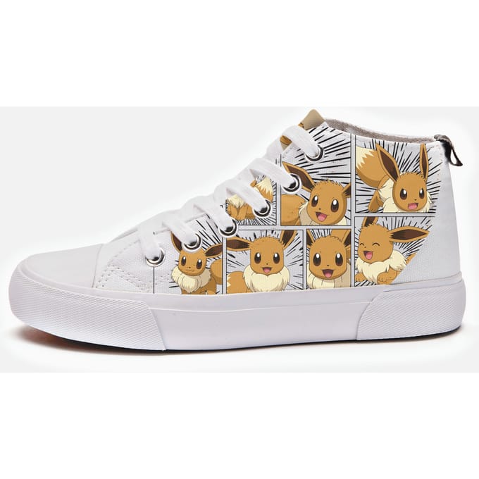 Pokémon Eevee Kids' High Top - White - UK Kids 2 / EU34