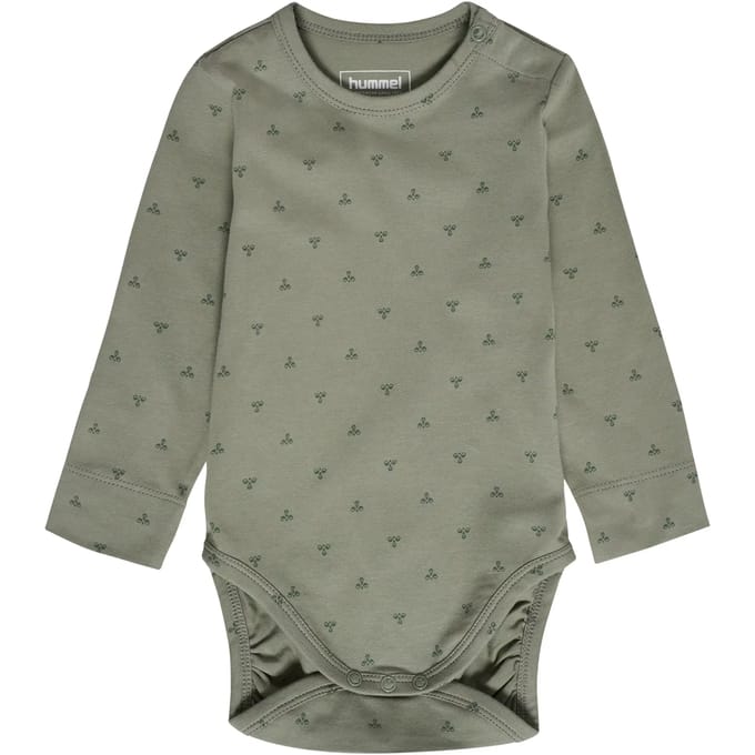 Hummel kinderbody met lange mouwen Hmlmini Bee Aop L/S 230320