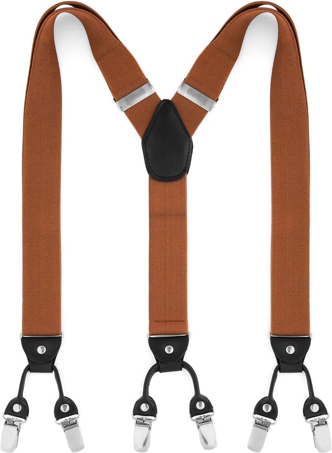 Brede Bruine Clipbretels