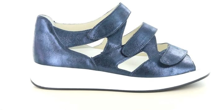 Solidus -Dames - blauw donker - sandalen - maat 39.5