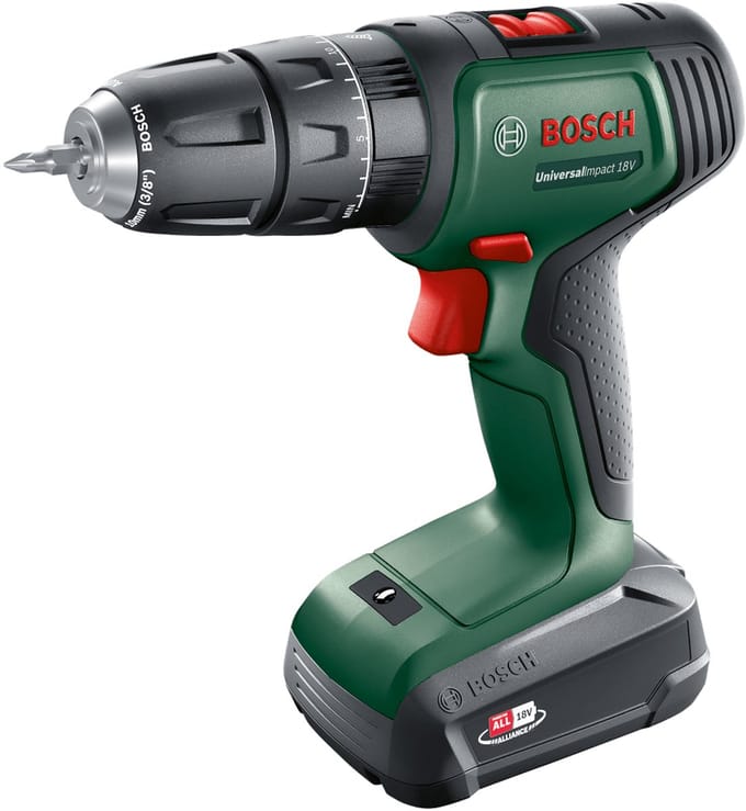 Bosch Home and Garden UniversalImpact 18V Accu-schroefboormachine 2 snelheden Incl. accu