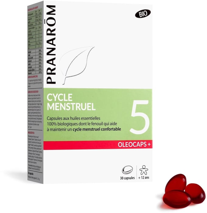 Pranarom - Oleocaps nr. 5 - Menstruatiecyclus - Bio - 30 capsules