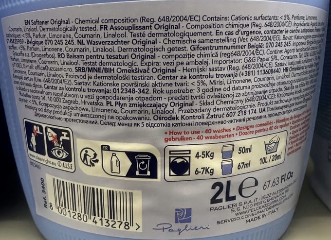 Stoffenverzachter Luxe Intensief Origineel 2 L