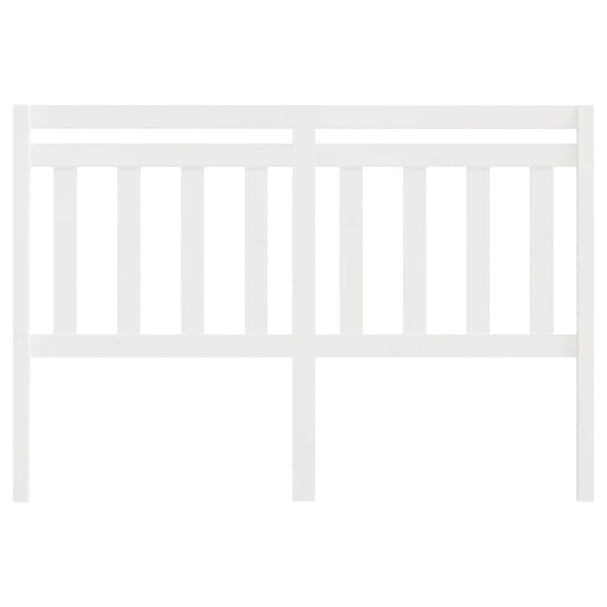 vidaXL - Hoofdbord - 140x4x100 - cm - massief - grenenhout - wit