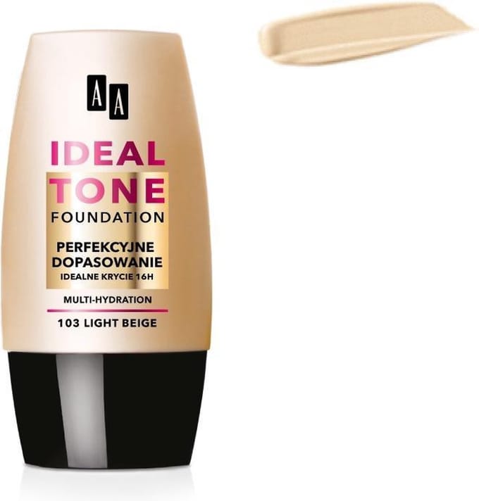Aa - Ideal Tone Foundation Facial Foundation 103 Light Beige