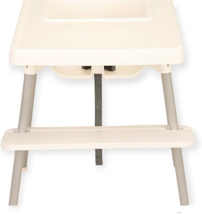 Witte Houten Voetsteun voor Kinderstoelen - Verstelbare Voetsteun Accessoire