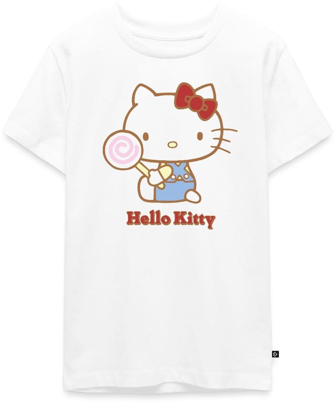 Hello Kitty Met Een Lollipop Premium T-Shirt Tiener