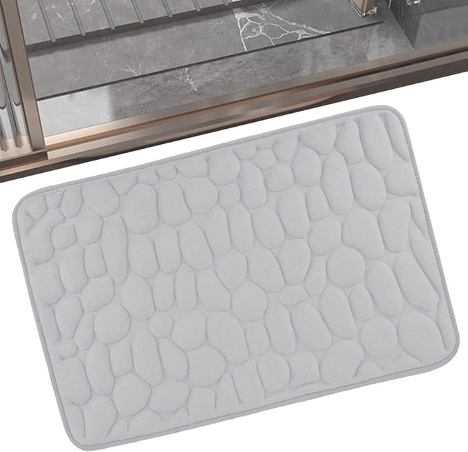 Antislip Badmat 50 x 80 cm - Sneldrogende en Absorberende Badkamer Mat voor Veiligheid