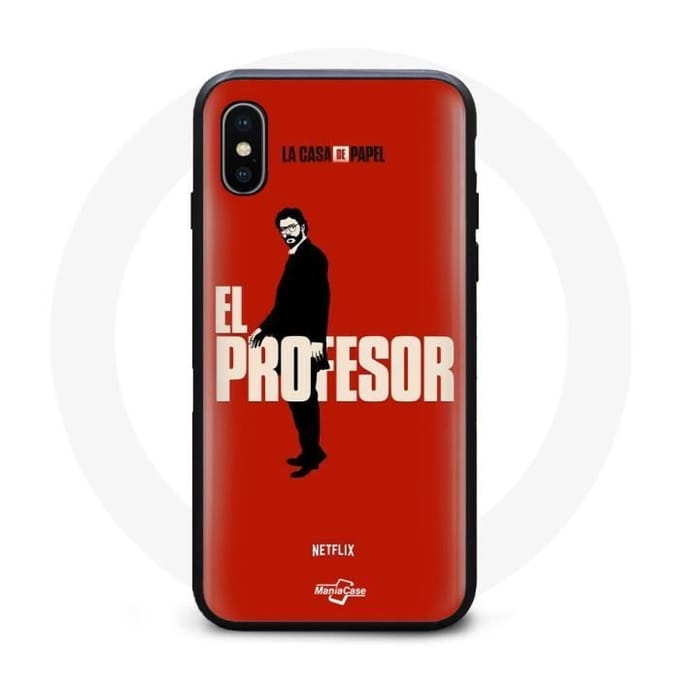 Coque Iphone XS Max La Casa de Papel El Profesor Art