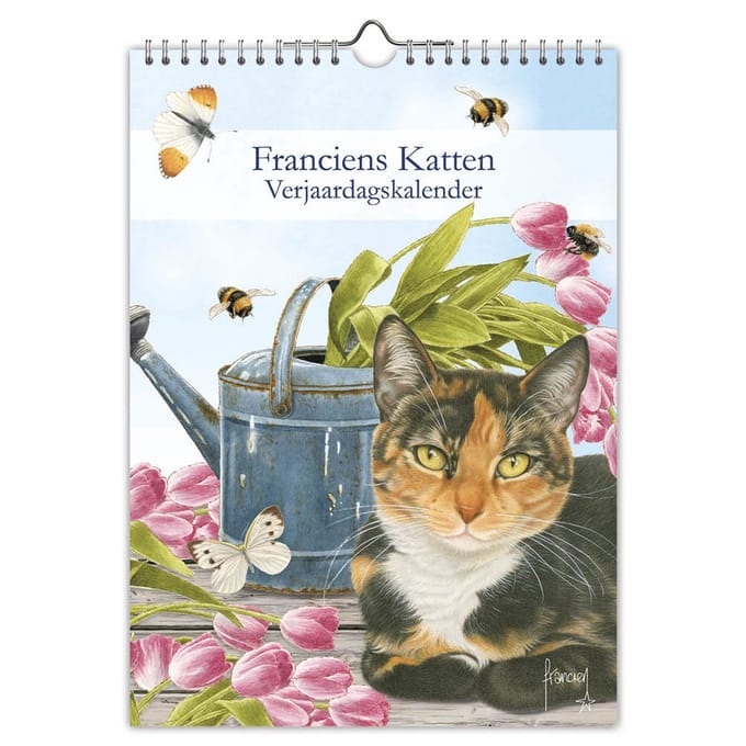 Franciens Katten Verjaardagskalender - Lapjeskat - 18x25 cm