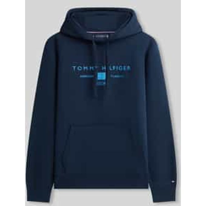 regular fit hoodie met logoprint