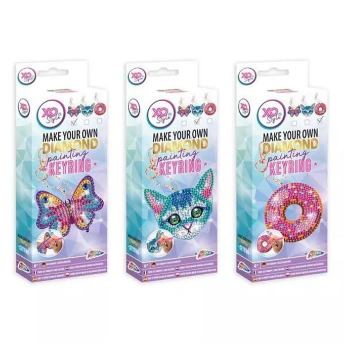 Diamond Painting Sleutelhanger Maken 3 Assorti.