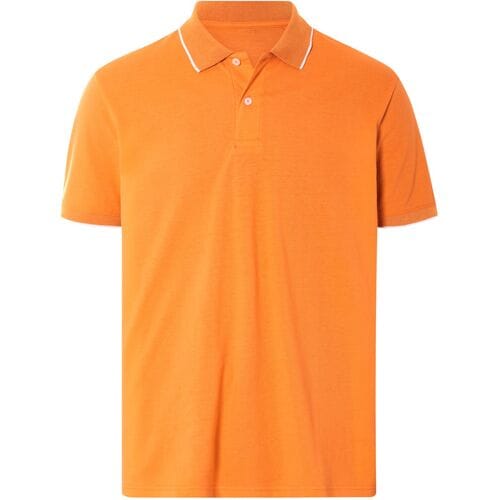 ESMARA MEN Heren poloshirt (oranje, M (48/50))
