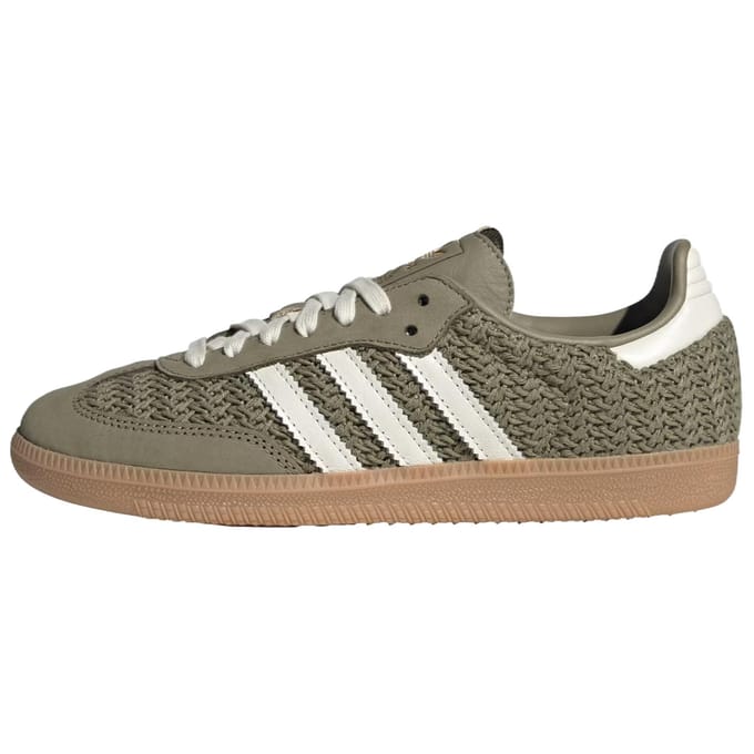 adidas Samba OG Pack Tricot - Vert Orbite Baskets Femme Crème-Blanc Gomme-3 JR9447 38⅔ gray