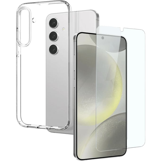 Northjo Samsung Galaxy S24 Plus Hoesje en Screenprotector Transparant