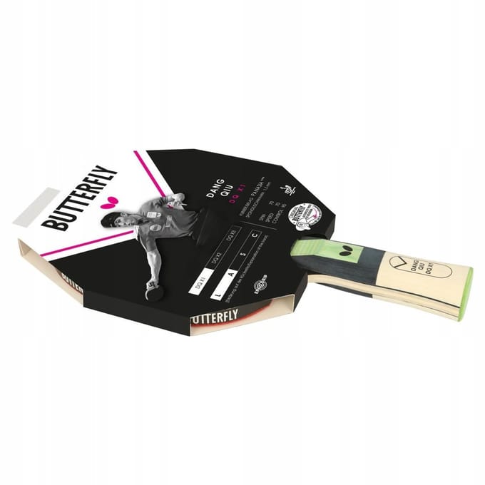 Merkloze Tafeltennisbatje met 1.5 mm rubber, ideaal voor training