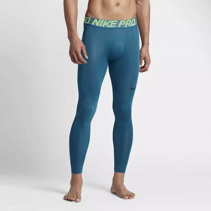 Nike Sportbroek Heren Groen Normaal 828162-457 S black