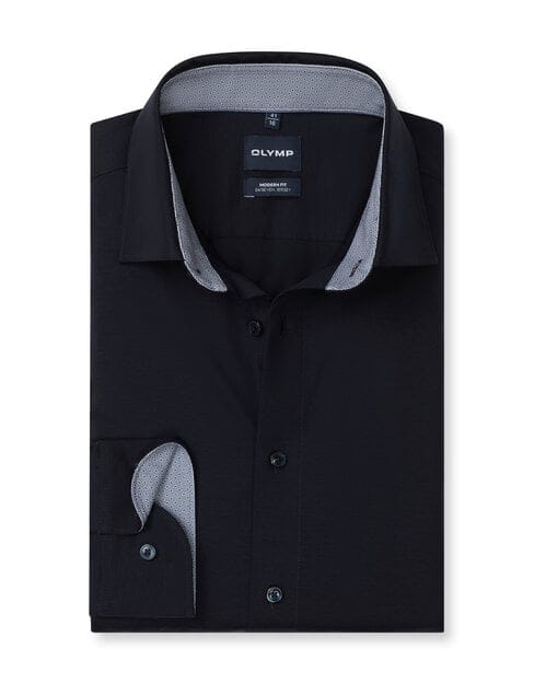 OLYMP Luxor 24/Seven Overhemd, Modern Fit, New Kent, Marineblauw