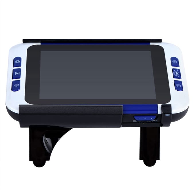 Dailygoods - Draagbare leeshulp - Digitale vergrootglas - Handheld ontwerp - Blauw - Ondersteunt AV-uitgang - Geschikt voor slechtzienden - Compact fo...