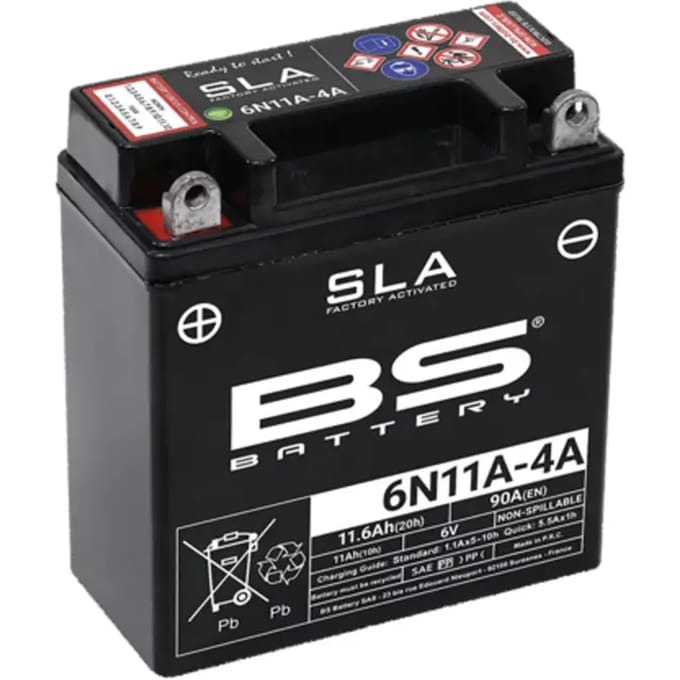 Bs Battery Sla Battery Maintenance Free Factory Activated - 6N11A-4A