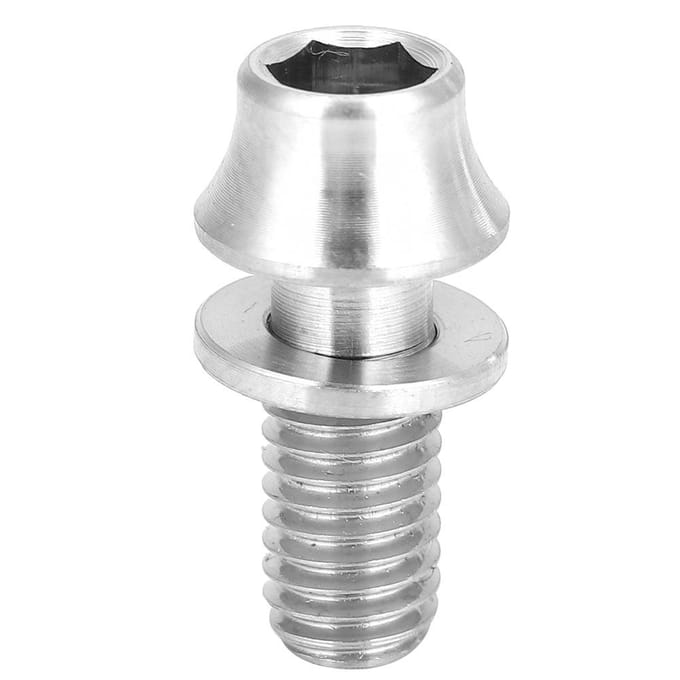 Vis Boulon M5x12 16mm en Alliage de Titane pour Porte-Bidon de Vélo avec Rondelle (Titane M5x12) white