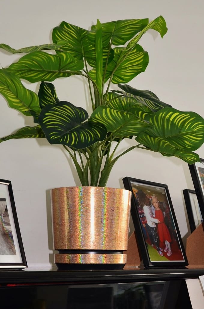 Dekor Pot 12cm - Zonnestralen Holografisch Effect