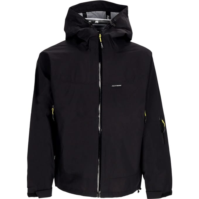 Armor getapete jas voor heren, zwart windjack