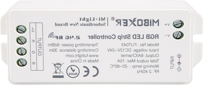 RGB LED Strip Controller met 4 Zones