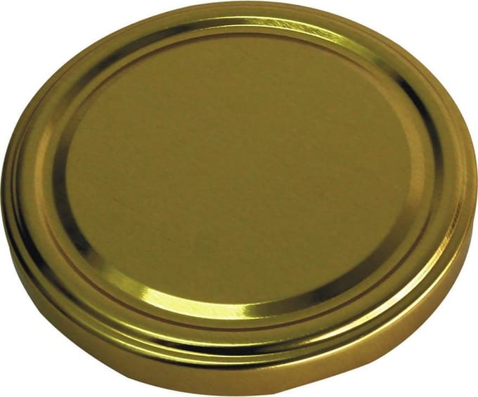 Twist-off deksel goud / 10 stuks