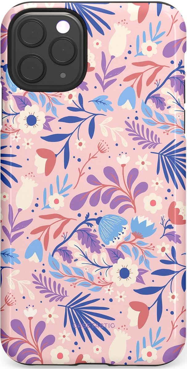 Casetastic Hoesje Geschikt voor Apple iPhone 11 Pro Max - Stijlvolle Beschermende Duo-layer Case - Bloeispel