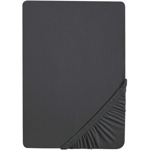 BIBERNA Jersey hoeslaken (Titanium, 90-100 x 200 cm)