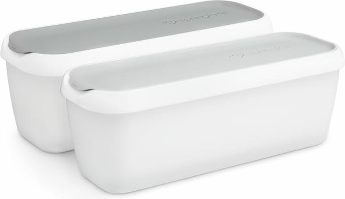 Springlane Set ijs container - Grijs - ijsbewaarcontainers 1L