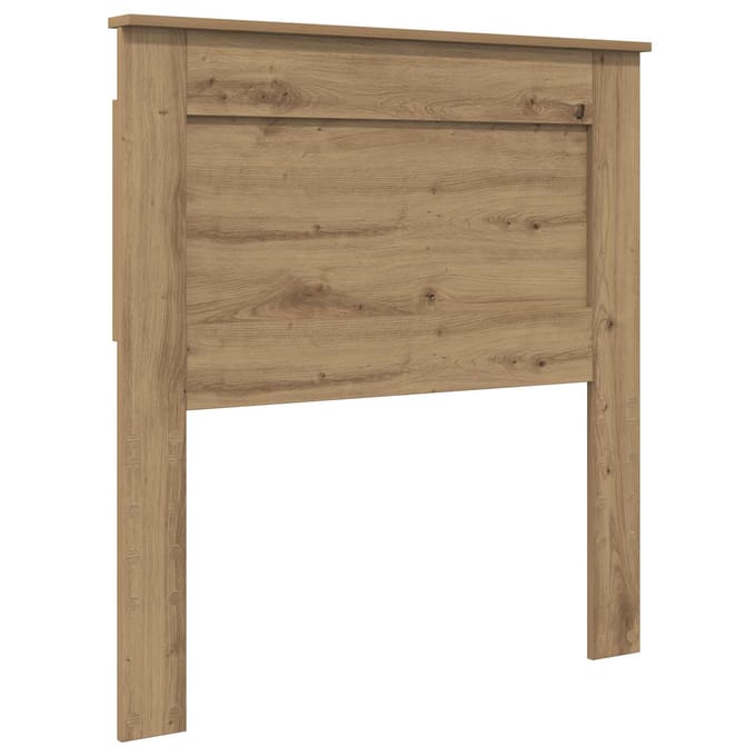 vidaXL Hoofdbord Artisan Eiken Bewerkt hout