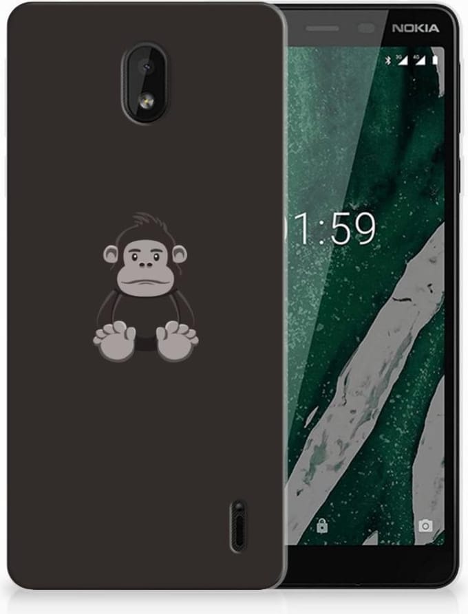 Back Cover voor Nokia 1 Plus Telefoonhoesje met Naam Gorilla