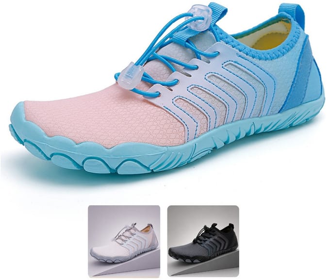 DOTALES - FlexStep barefoot schoenen Blau-Rosa 42