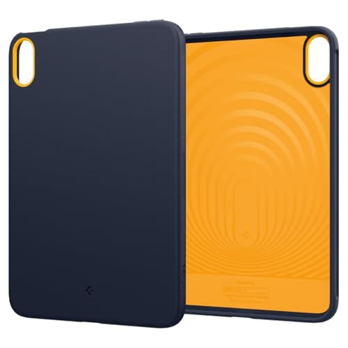 Spigen iPad mini 7 (A17 Pro, 2024, 7e Génération) / iPad mini 6 (2021, 6ème Génération) Étui, Compatible Apple Pencil, Housse de Tablette Fine Résistante aux Chocs - orange