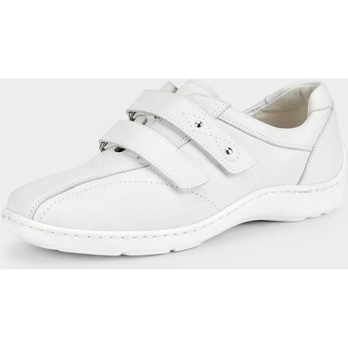 Lage schoenen met verstelbare klittenbandsluiting - gebroken wit - Gr. 40 van Goldner Fashion