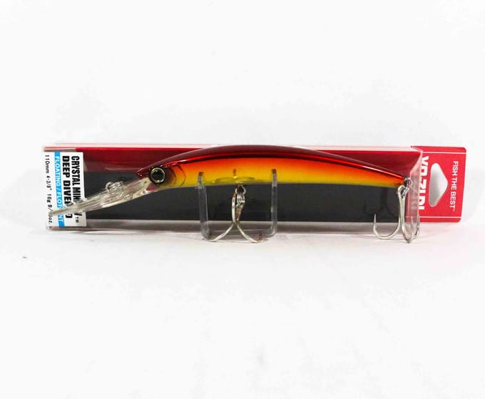 Yo Zuri Crystal Minnow DD 110 mm drijvend kunstaas R1135-HGR (1220) black