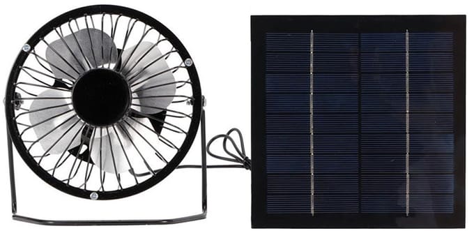 5W Mini Zonnepaneel Met Koelventilator, Geschikt voor Kas, Klein Kippenhok & Schuur