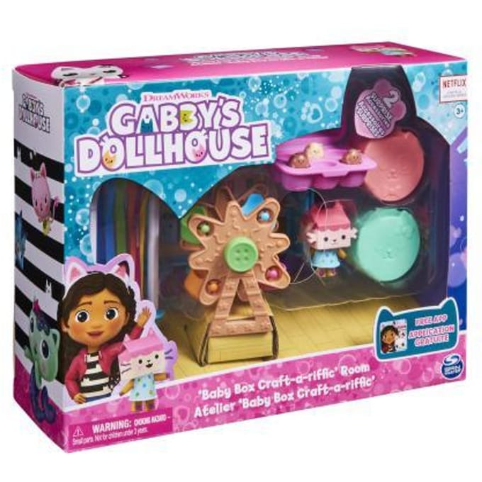 Gabby's Poppenhuis Spinmaster ' Poppenhuis Baby Kitty' Knutselkamer