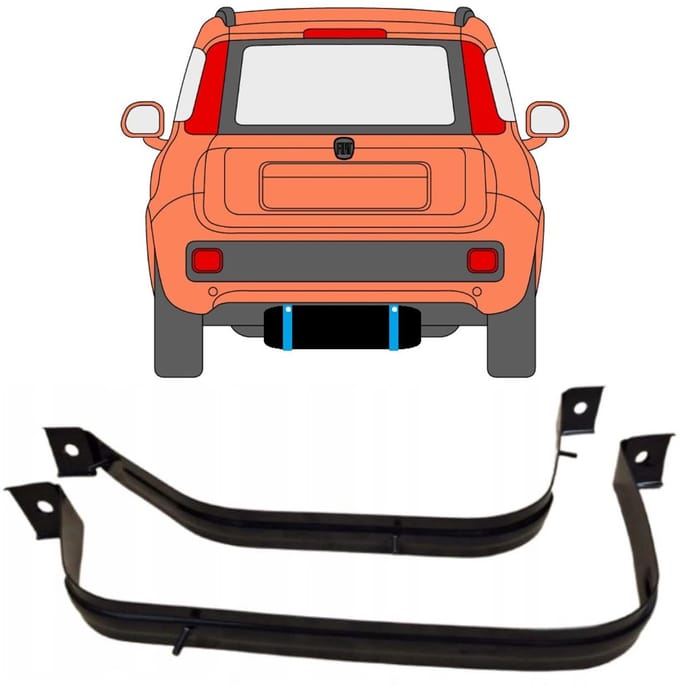 Brandstoftank klemmen voor Fiat Panda 2012-