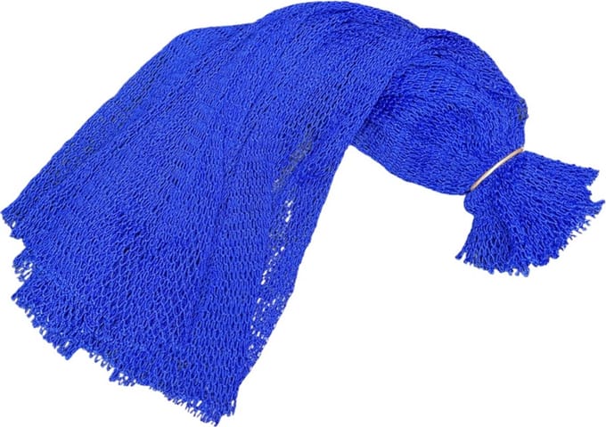 Afrikaanse spons - exfoliating net sponge blue - traditionele SAPO spons - blauw traditionele Ghanese scrub spons