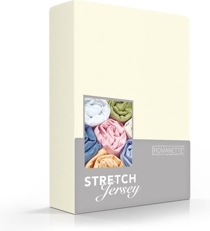 Jersey hoeslaken - Ivoor - 1-persoons extra lang (90x210/220 cm) – (100x200 cm)